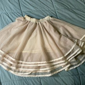 Ballerina A-line skirt cream/pink